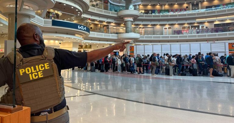 Federal Immigration Agents Seen at Atlanta Airport After Presidential Order During Partial Government Shutdown