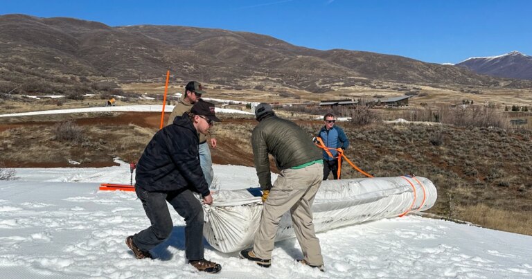 Ski Resort Implements Agricultural Snow Techniques for Storing Artificial Snow for Future Use