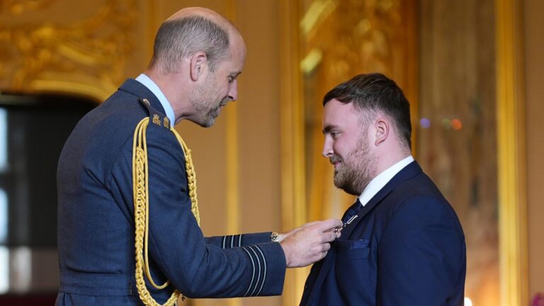 Luke Littler Presents Alexandra Palace Tickets to Prince of Wales Following MBE Recognition at World Darts Championship