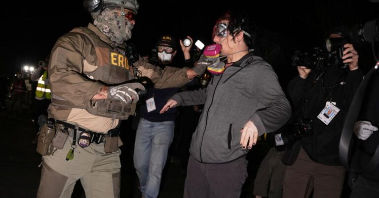 New Jersey State Police Establish Protest Zone Near Immigration Detention Center in Anticipation of ICE Removal