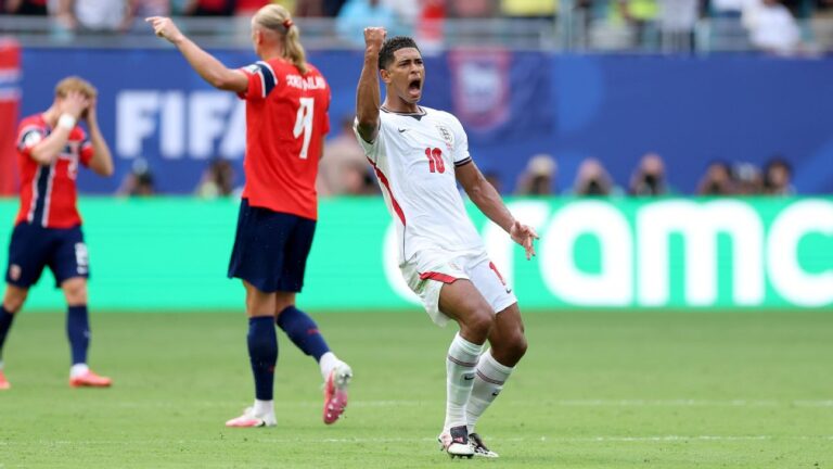 Bellingham Celebrates as England Advances to World Cup Semi-Finals