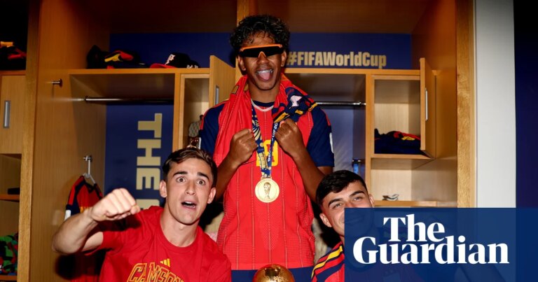 Celebrations in Spain: Red Speakers, a Louis Vuitton Trophy Trunk, and a Tattoo Bet Mark the World Cup Victory
