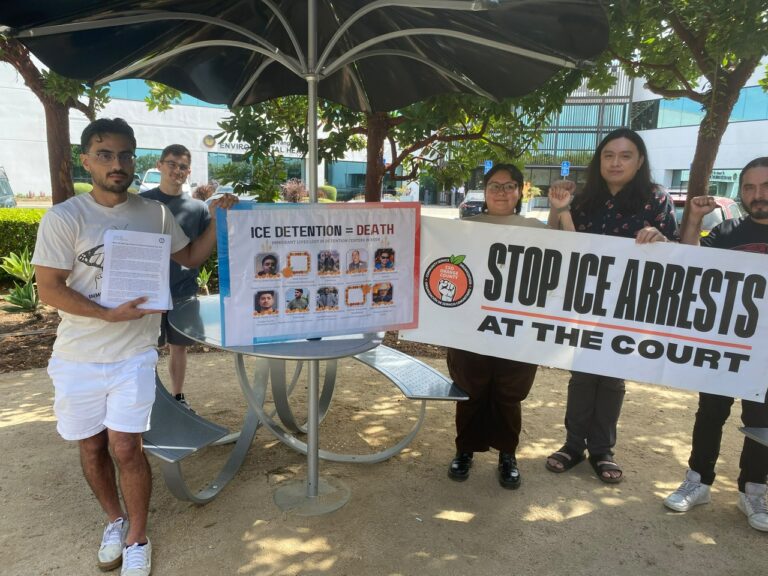 Immigrant Rights Activists Submit Petition to Santa Ana Immigration Judge
