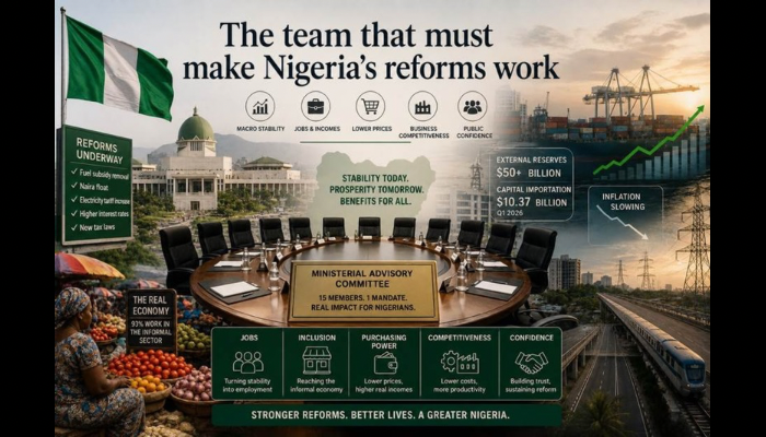 Ministerial Advisory Committee: Essential Team for Successful Reforms in Nigeria