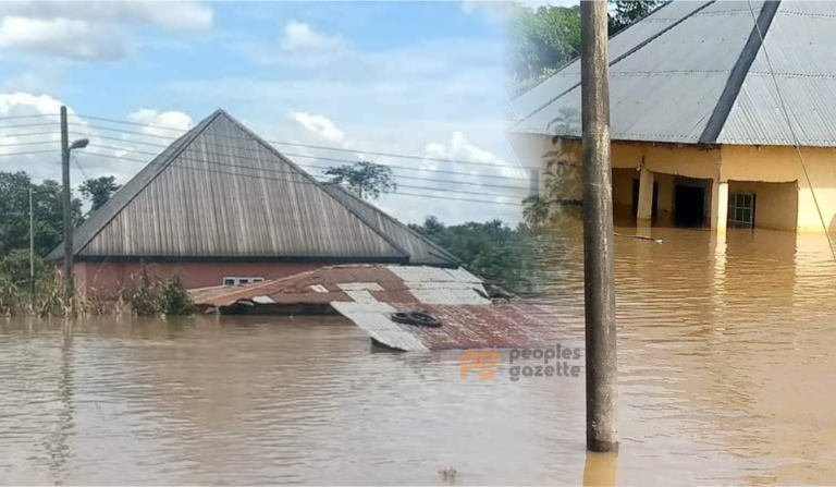 Severe Rain Causes Disruption in Edo Town